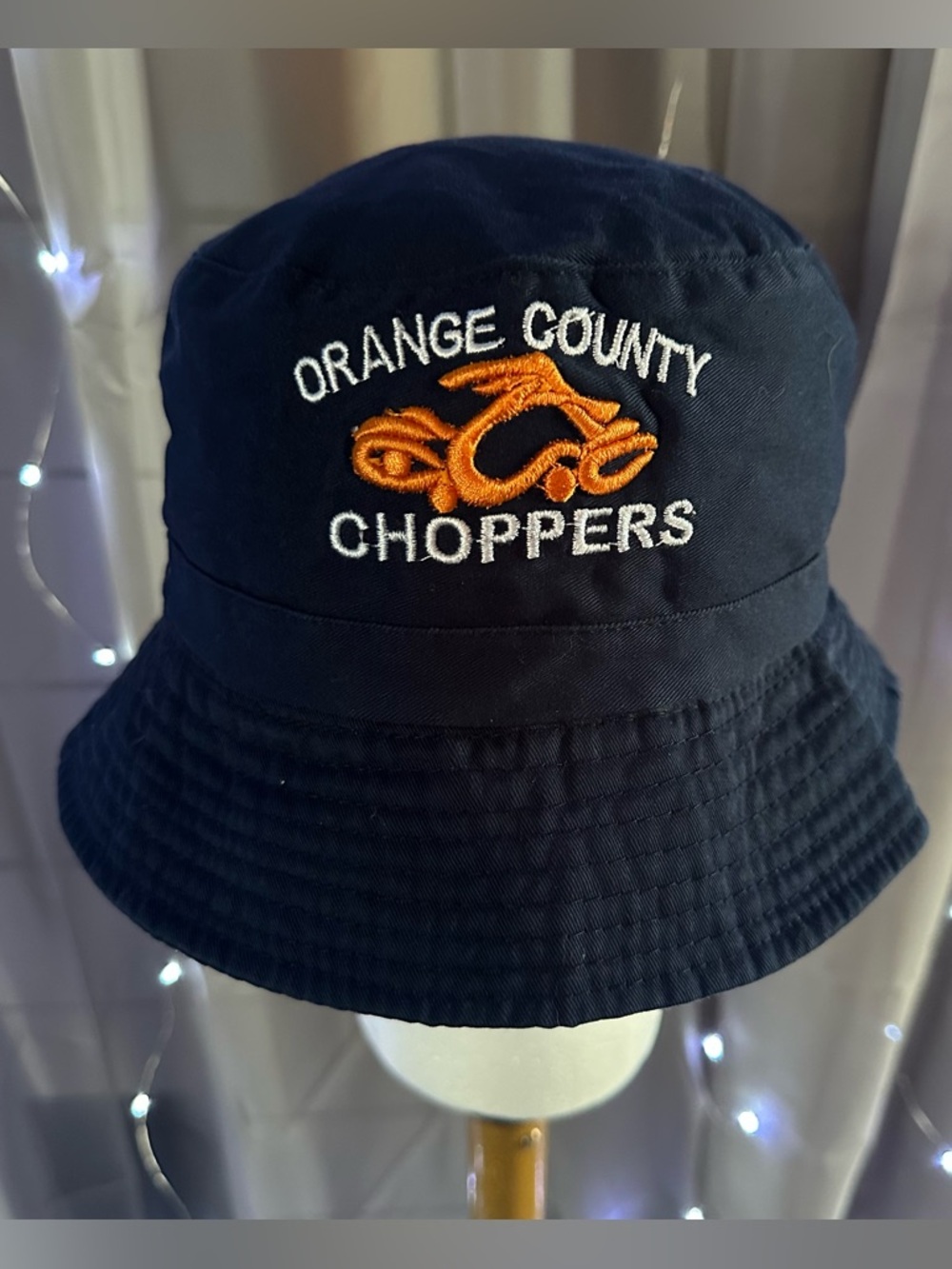 Rare Y2K Orange County Choppers Embroidered navy blue Bucket Hat